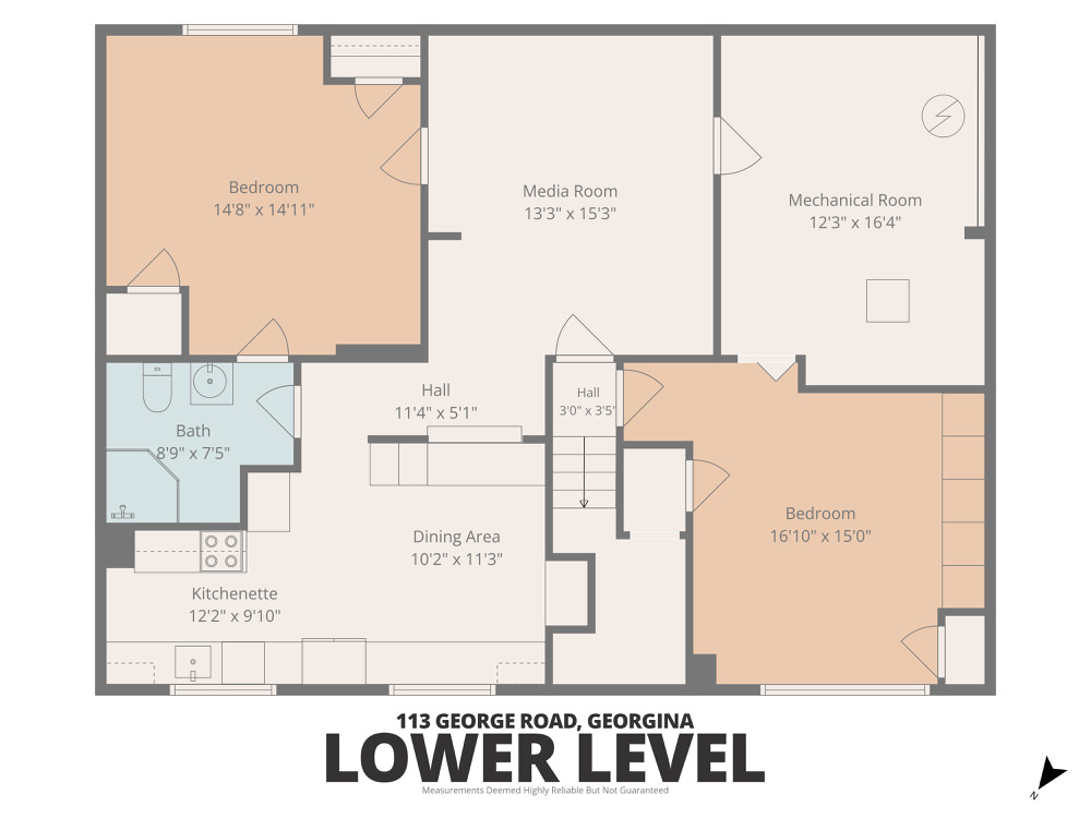 Lower Level floor plan of 113 George Road, Georgina
