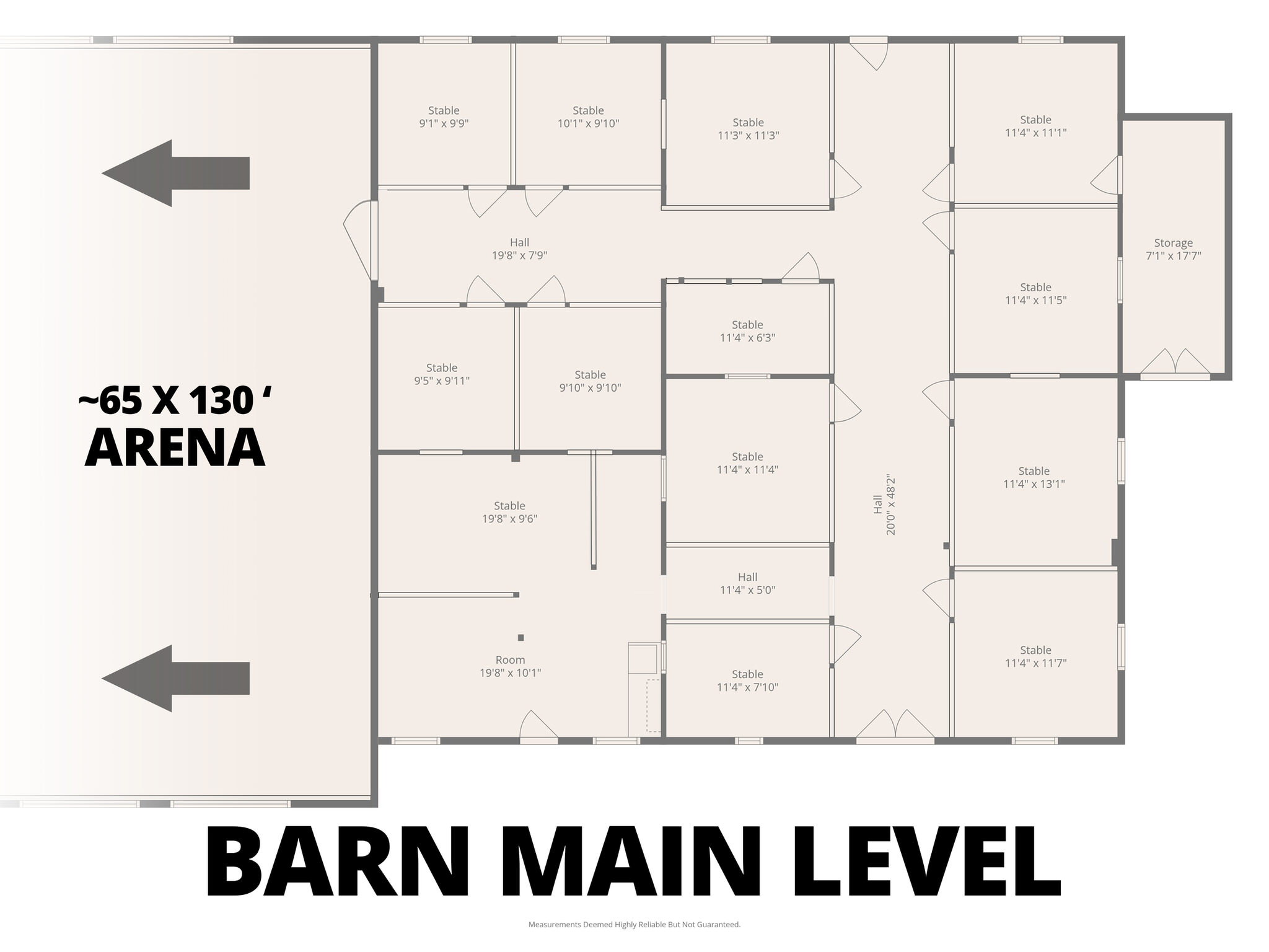 Barn floor plan of 14574 McCowan Road Whitchurch-Stouffville
