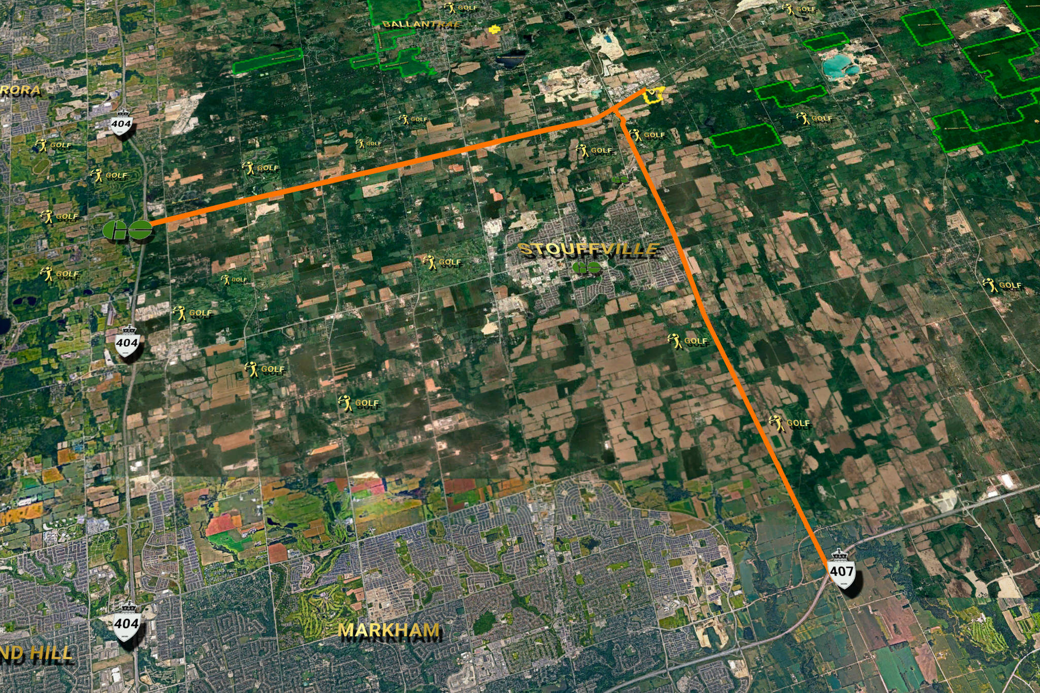 159 Highway 47, Uxbridge is a short drive to highway 404 and highway 407