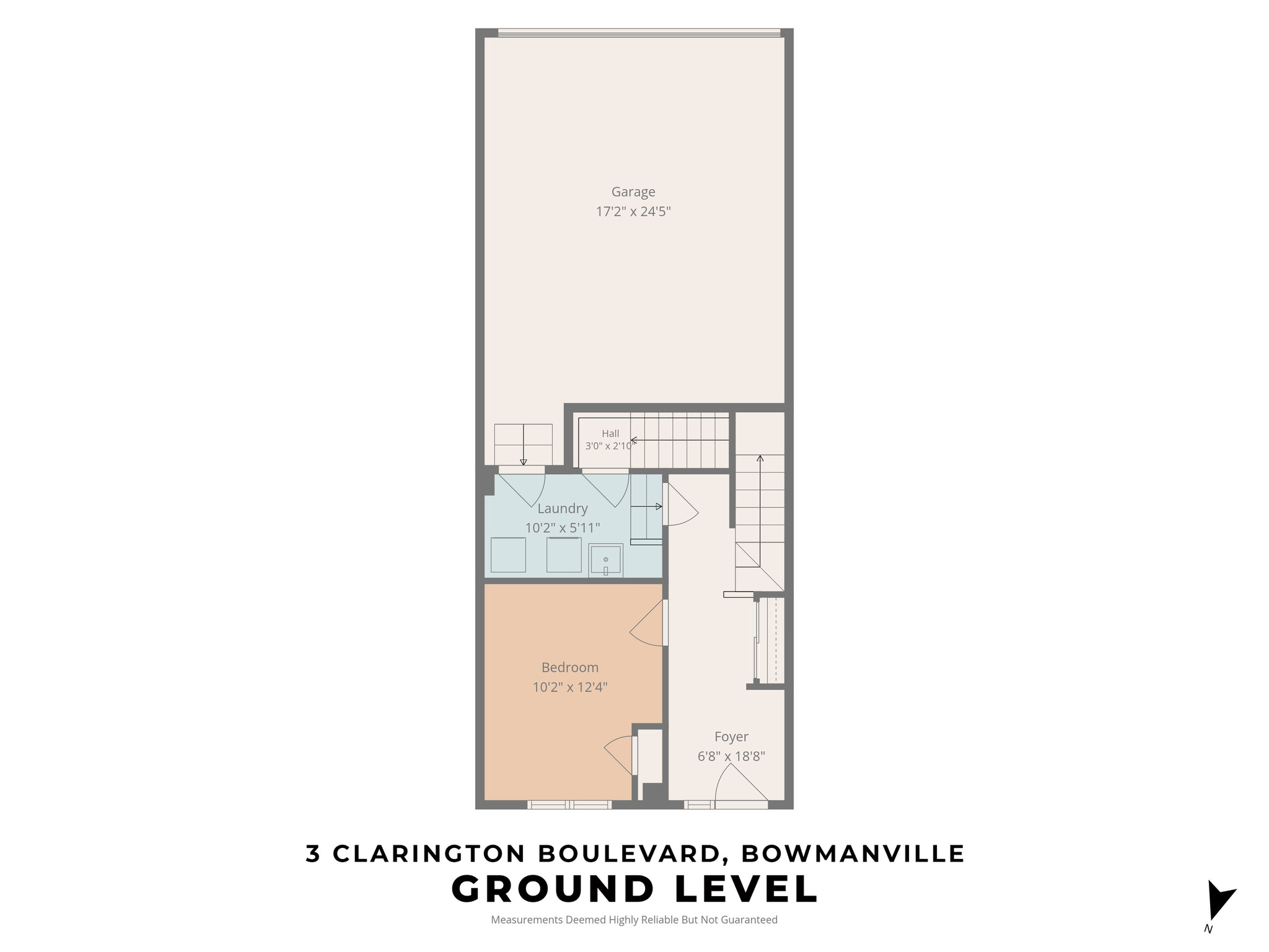 Ground Level floor plan of 3 Clarington Blvd, Bowmanville