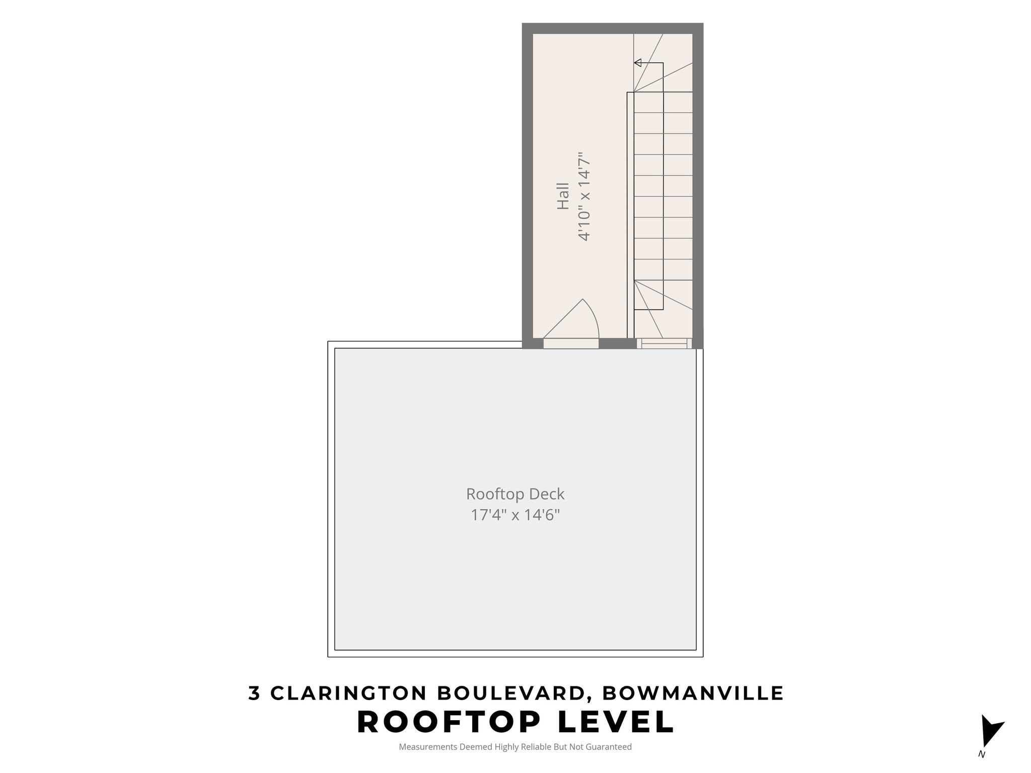 Rooftop floor plan of 3 Clarington Blvd, Bowmanville