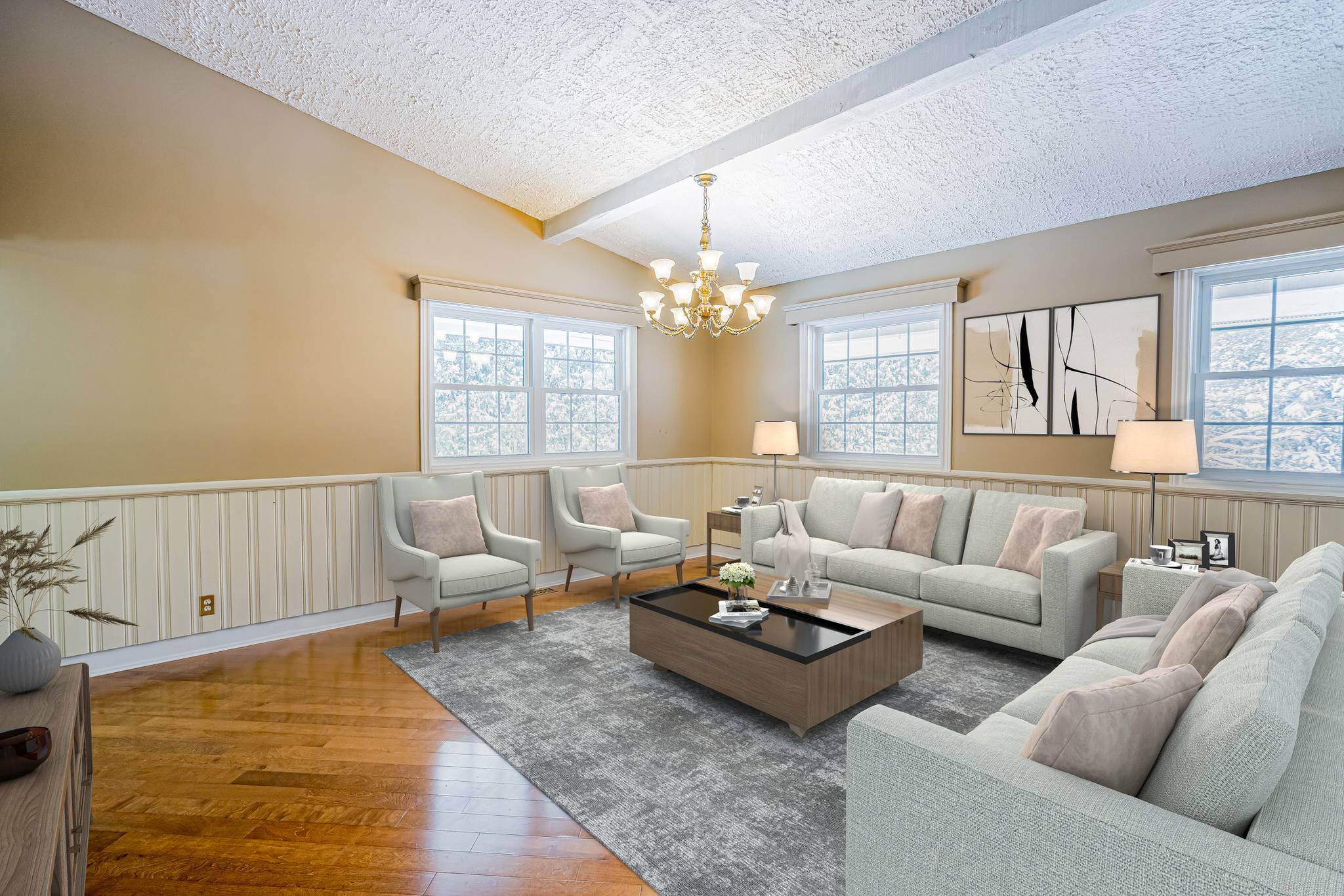 Vaulted and Beamed Ceilings at 14401 Warden Avenue, Whitchurch-Stouffville