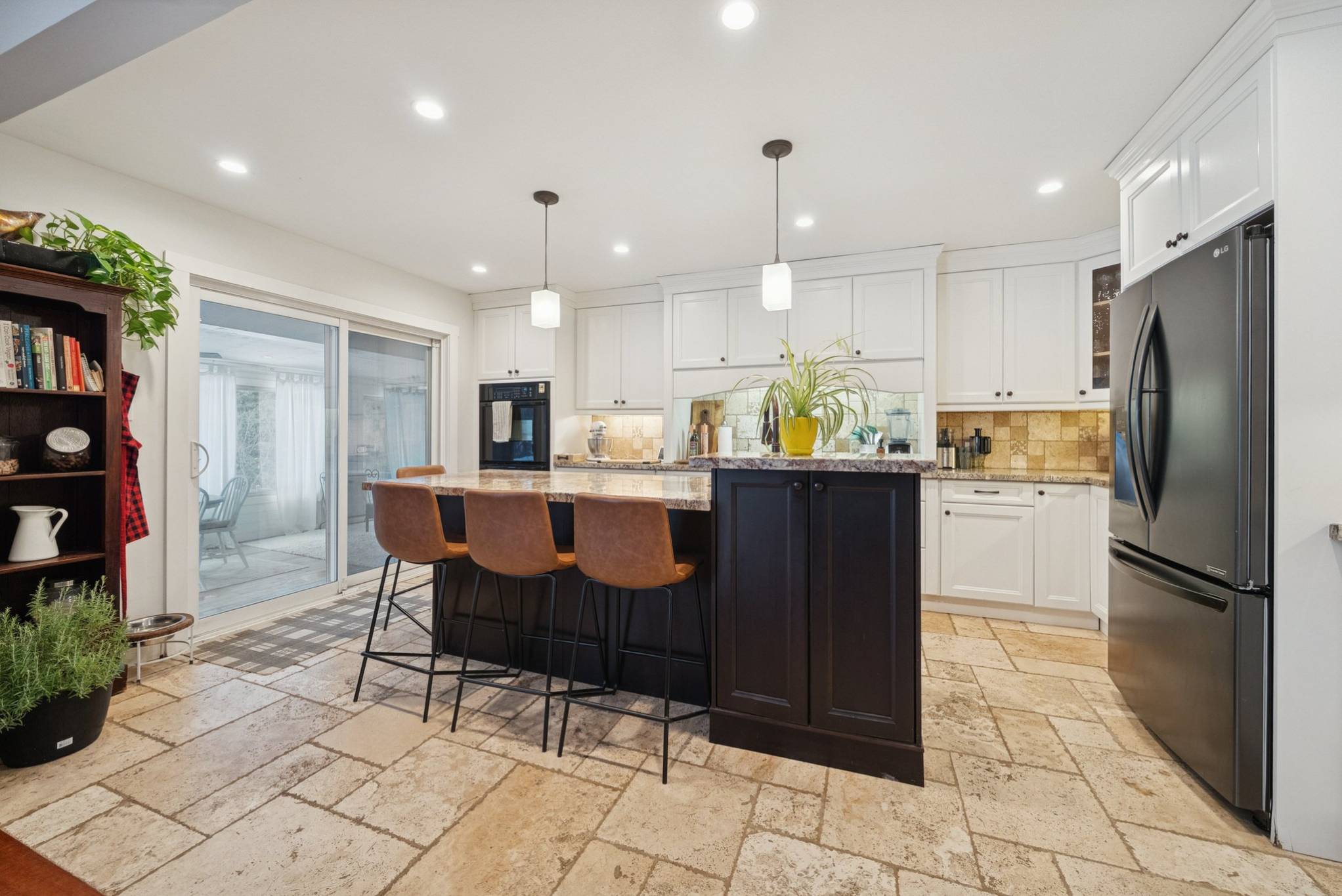 Kitchen with Built-in Double Oven, and Solid Wood Cabinetry at 14574 McCowan Road Whitchurch-Stouffville
