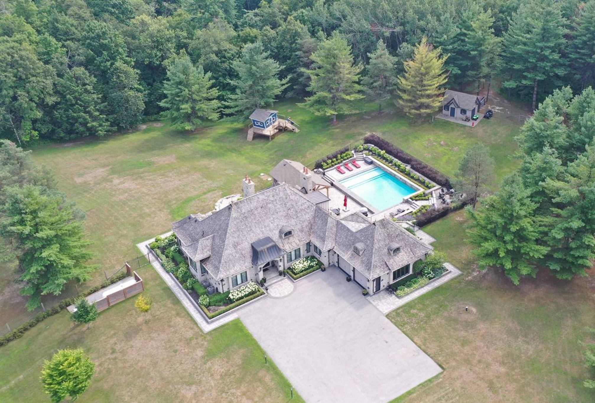 14834 York Durham Ln, Stouffville - Custom Built Stone Estate on 9 Private Rolling Acres