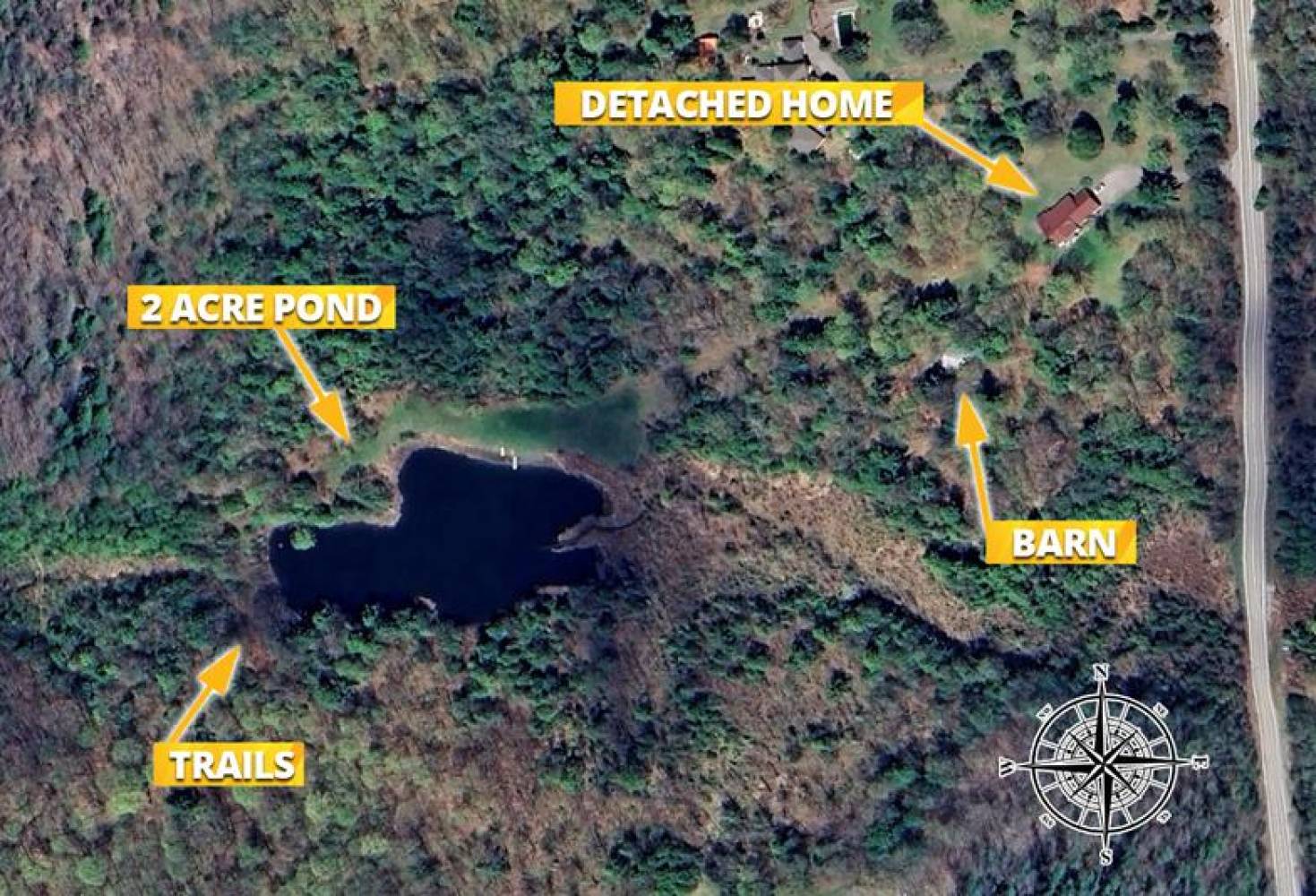 15660 Kennedy Rd, Stouffville - 24 Acres with 2 Acre Pond and Mature Forests