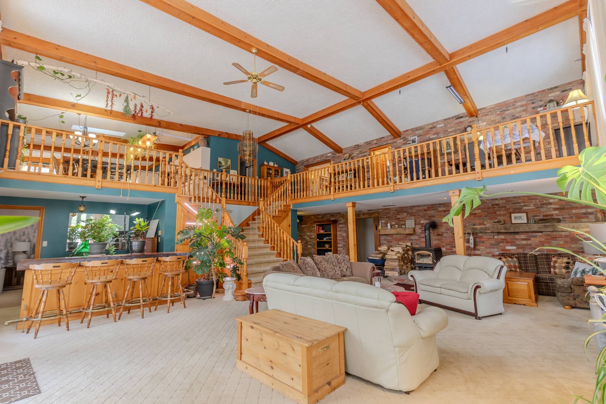 Floor to ceiling windows at 159 Highway 47, Uxbridge